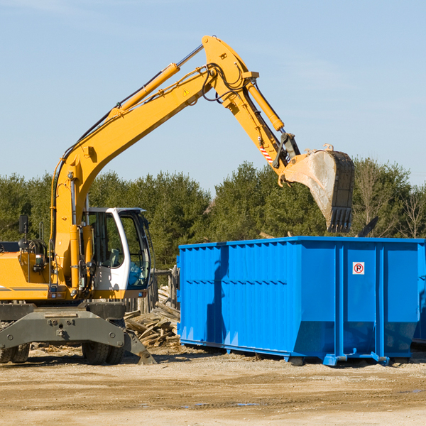 can i choose the location where the residential dumpster will be placed in Bolinas CA